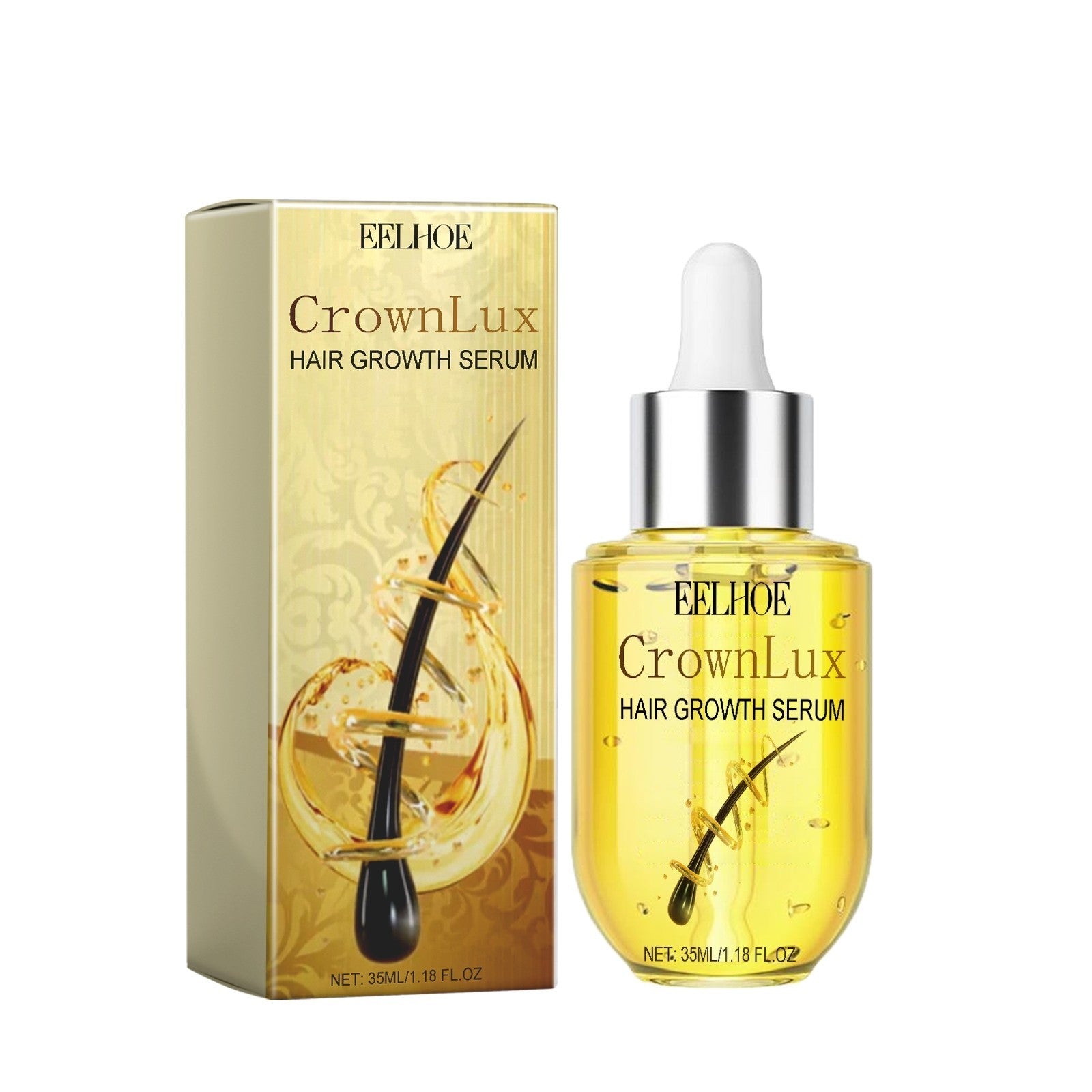 Hair Growth Serum - Balochistan LLC  Product information: Ingredients: water, glycerin, ginseng, minoxidil, citrus peel. Material: PET Size Information: Size: 3.2x8.3cm Packing list: Essence *1