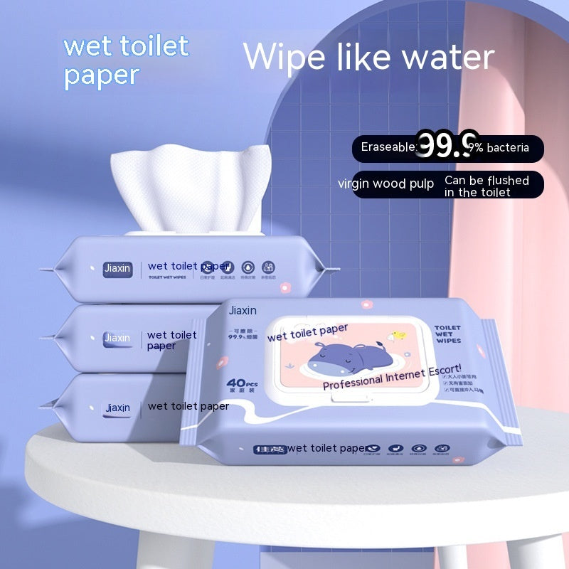 Jiayan Wet Toilet Paper Portable Toilet Sanitary Wipe Wipe Ass Wet - Balochistan LLC  Product information: Type: cleaning wipes Uses: cleaning, nursing, disinfection, deodorant, 57291078 Applicable object: general Color classification: wet toilet paper small bag 10 drawers (portable), wet toilet paper medium bag 40 drawers, wet toilet paper medium bag 80 drawers Packing list: Toilet paper *1 box Product Image: