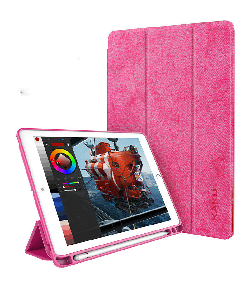 Leather Tablet Case With Pen Slot - Balochistan LLC  Overview: Note：Non-Apple brand products,Applicable to ipad models. Specification: Material: imitation leather, tpu Style: clamshell Style: simple Sleep function: support Color: black, dark blue, gold, pink, light blue, rose red, big red Applicable Model:ipad 10.9/pro11 2021, ipad9.7/air/air2/2017/2018 new ipad, ipad 10.2/10.5 2020/2021, mini12345 Package Content: 1 x Tablet case