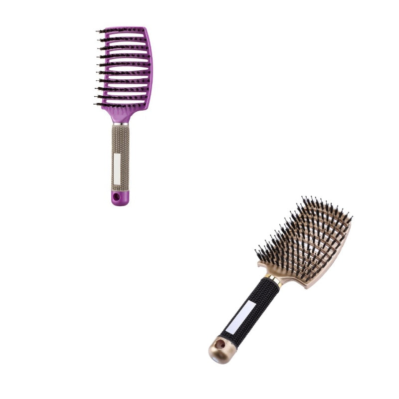 Hairbrush Anti Klit Brushy Haarborstel Women Detangler Hair Brush Bristle Nylon Scalp Massage  Teaser Hair Brush Comb - Balochistan LLC 