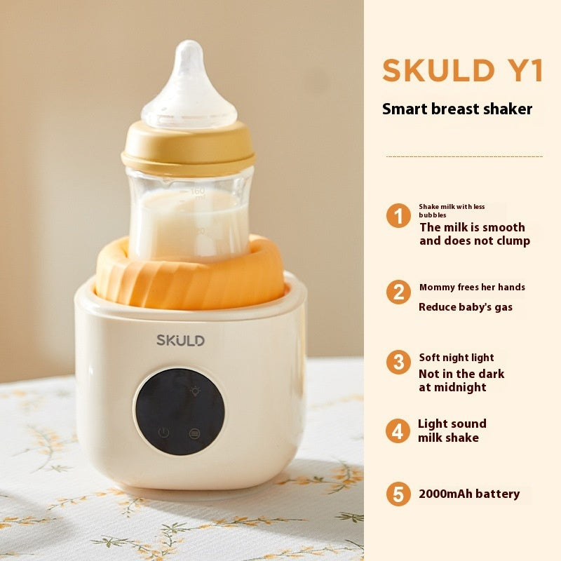 Fully Electric Automatic Constant Temperature Milk Shaker - Balochistan LLC  Product information: Power type: Charging Color: Y1 (light tone shake milk),Y3 upgraded (light tone constant temperature shake milk) Applicable age: infant (0-2 years old) Operation mode: Touch Material: polypropylene (pp) Usage: Electric Packing list: 1xMilk shaker Product Image: