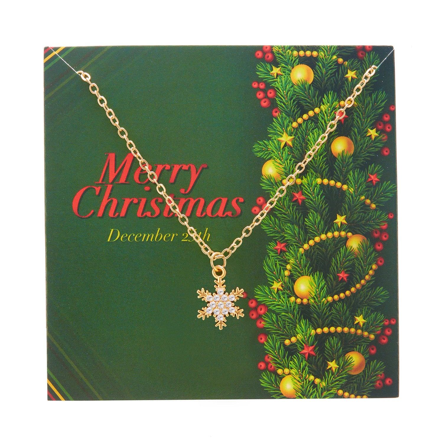 Christmas Necklace Snowflake Copper Inlaid Zirconium Paper Card Clavicle Chain - Balochistan LLC  Product information: Treatment Process: Electroplating Color: #1,#2,#3,#4,#5 Applicable population: Female Pendant material: Copper and zircon Chain style: O-ring chain Material: Copper Packing list: 1* Necklace Product Image: